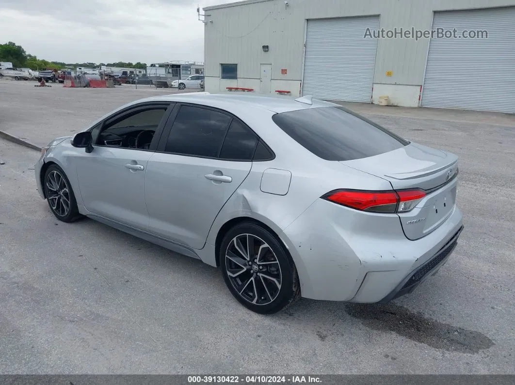 2020 Toyota Corolla Se Silver vin: JTDS4RCE4LJ024177