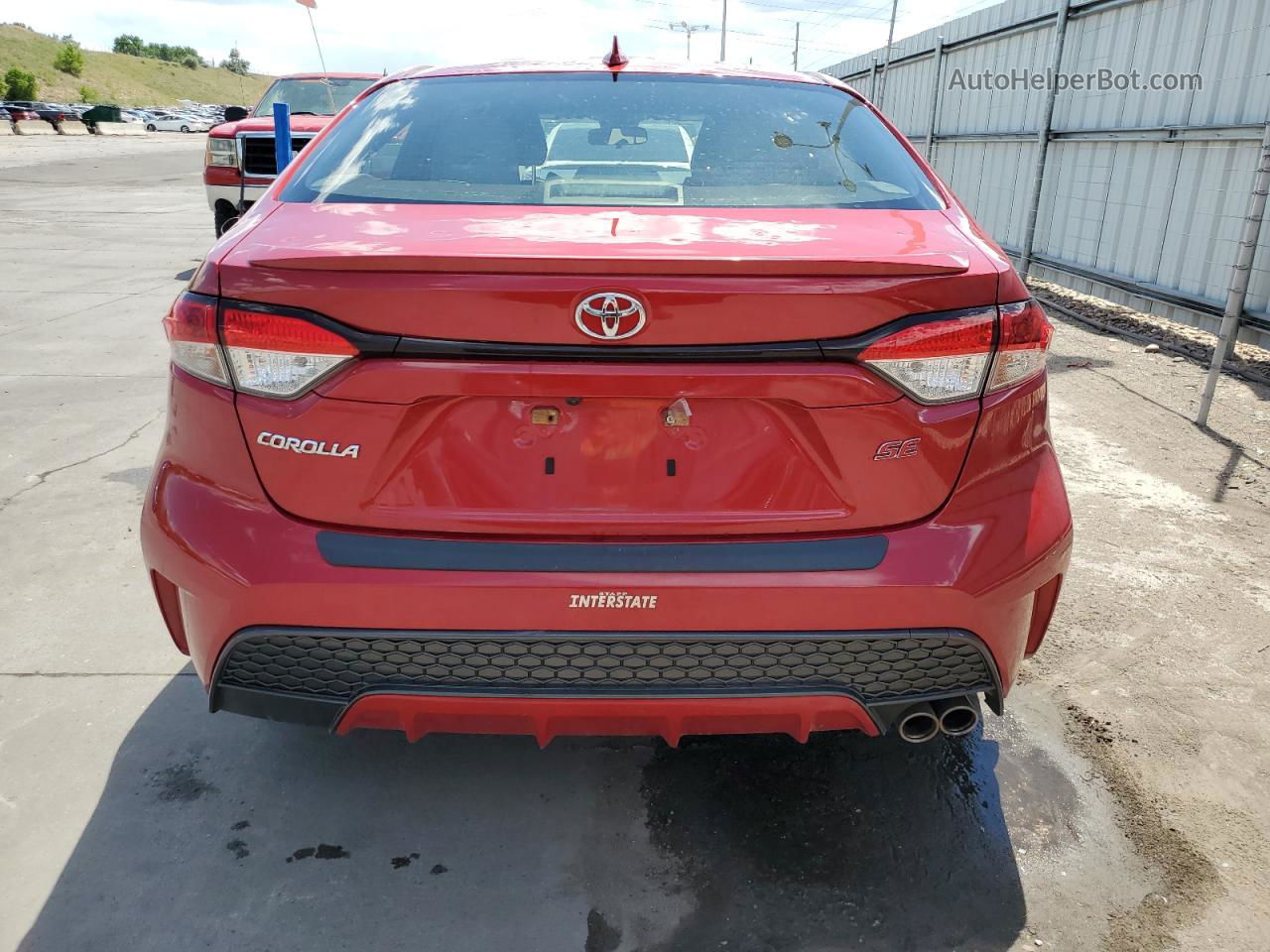 2020 Toyota Corolla Se Красный vin: JTDS4RCE4LJ029430