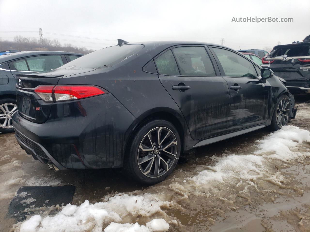 2020 Toyota Corolla Se Black vin: JTDS4RCE5LJ042865