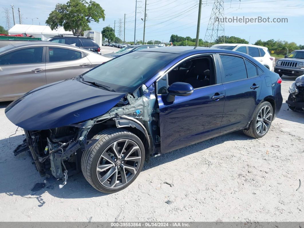 2020 Toyota Corolla Se Синий vin: JTDS4RCE5LJ053123