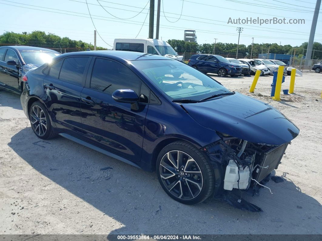 2020 Toyota Corolla Se Blue vin: JTDS4RCE5LJ053123