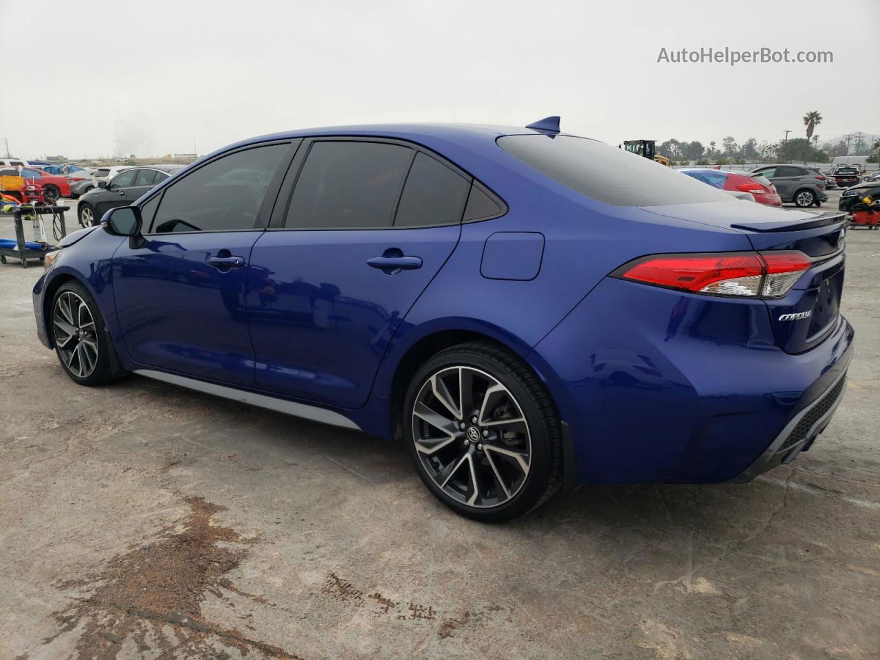 2020 Toyota Corolla Se Blue vin: JTDS4RCE6LJ012970