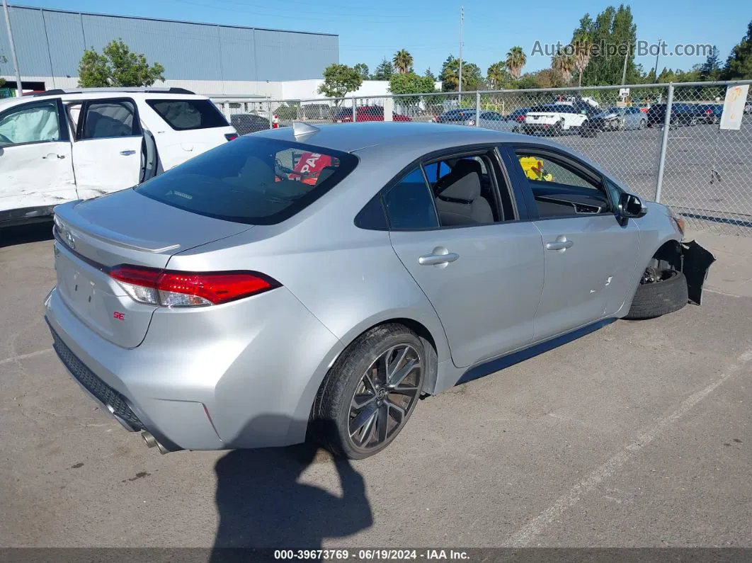 2020 Toyota Corolla Se Silver vin: JTDS4RCE6LJ033236