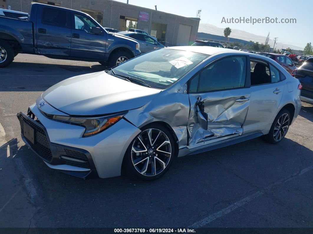 2020 Toyota Corolla Se Silver vin: JTDS4RCE6LJ033236