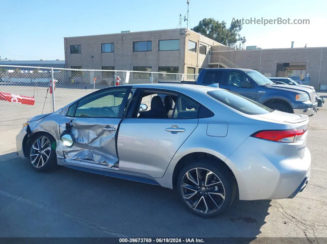 2020 Toyota Corolla Se Silver vin: JTDS4RCE6LJ033236