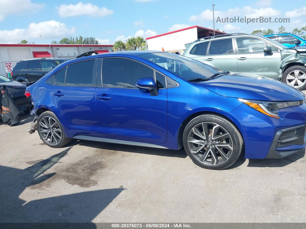 2020 Toyota Corolla Se Blue vin: JTDS4RCE6LJ045564