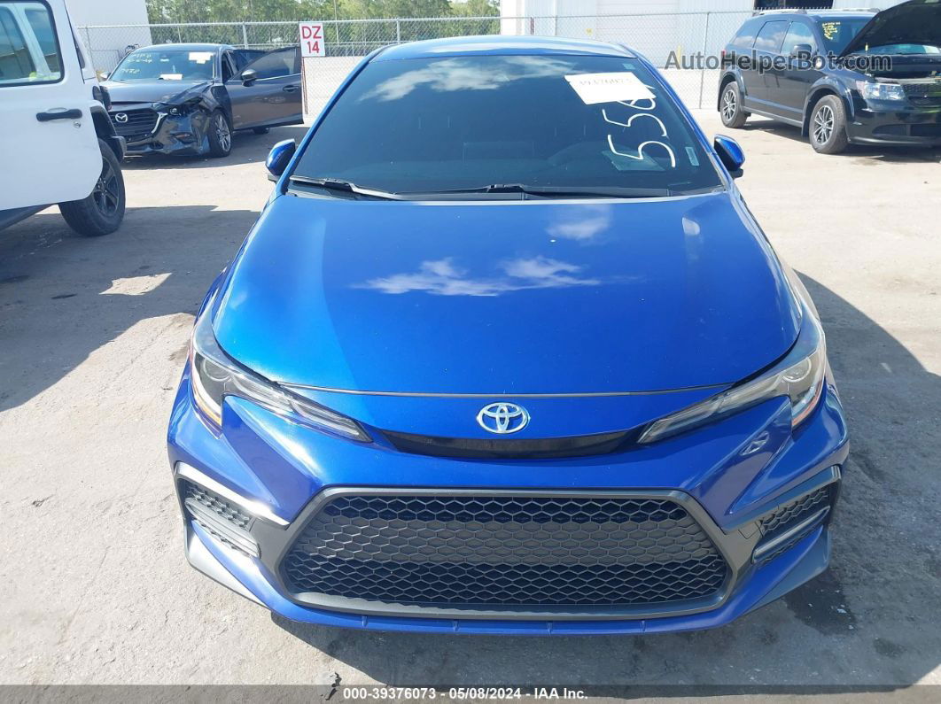 2020 Toyota Corolla Se Blue vin: JTDS4RCE6LJ045564