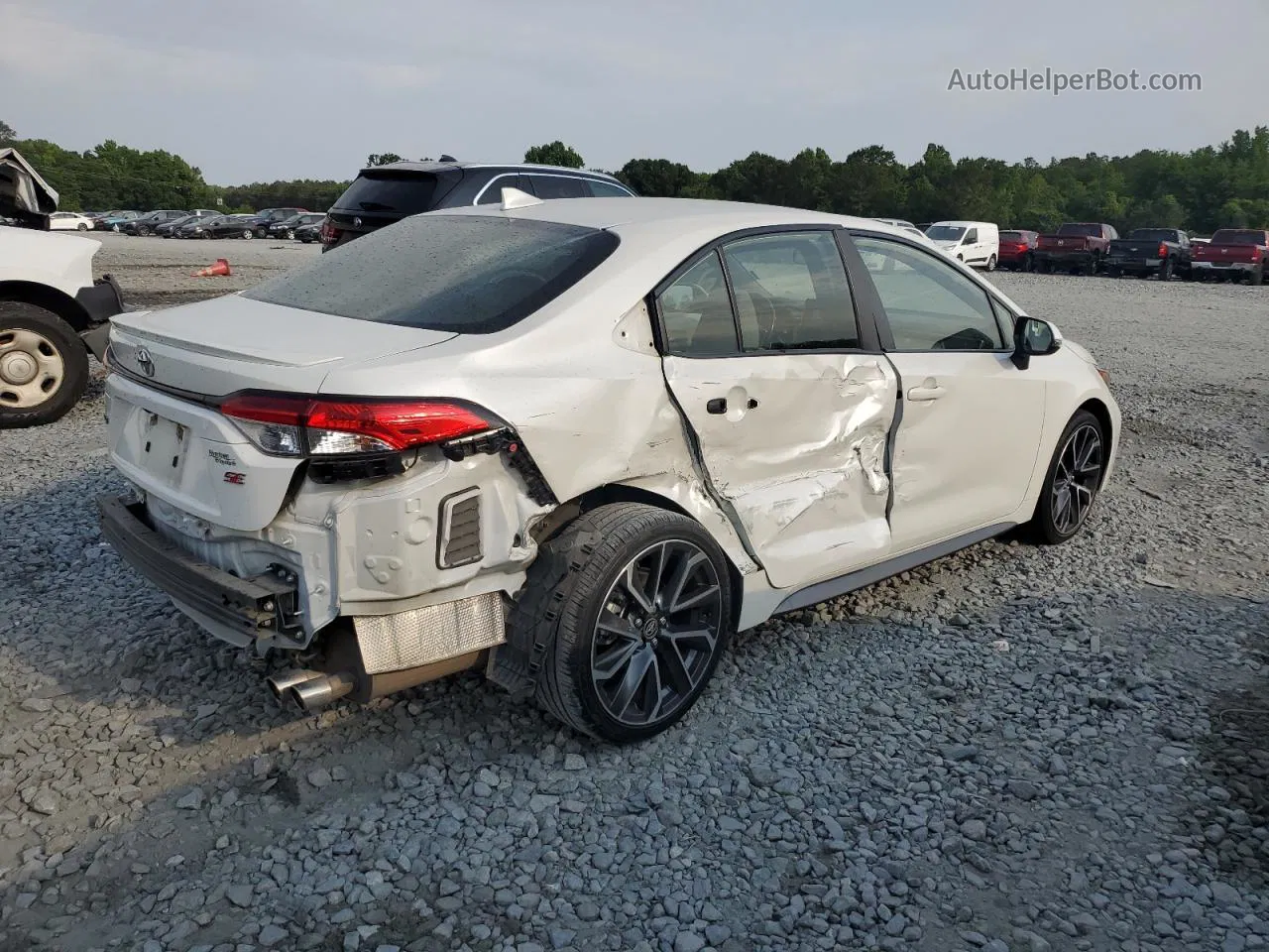 2020 Toyota Corolla Se Белый vin: JTDS4RCE7LJ011178