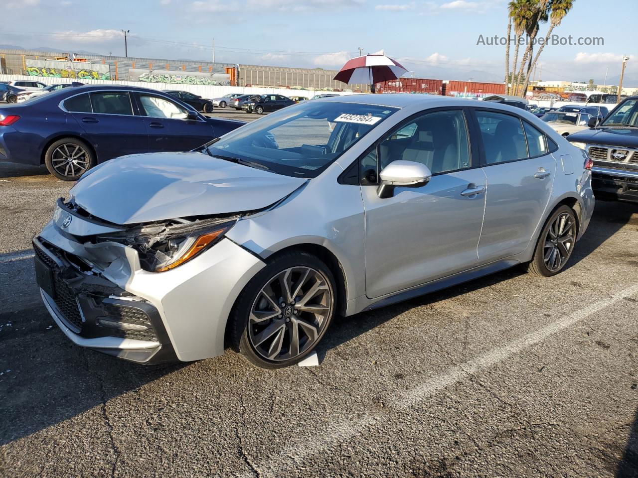 2020 Toyota Corolla Se Silver vin: JTDS4RCE7LJ021791