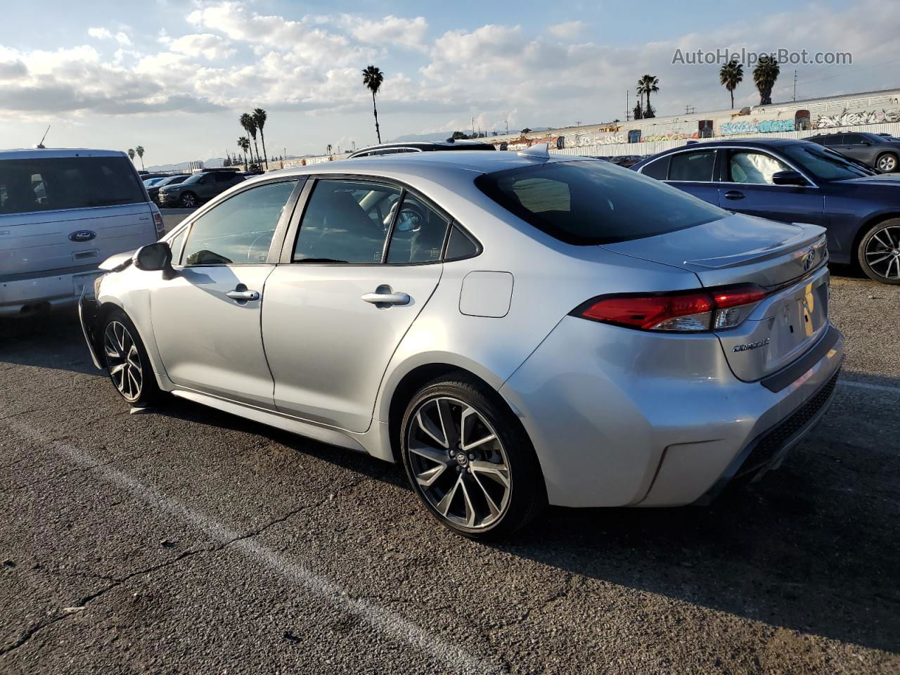 2020 Toyota Corolla Se Silver vin: JTDS4RCE7LJ021791