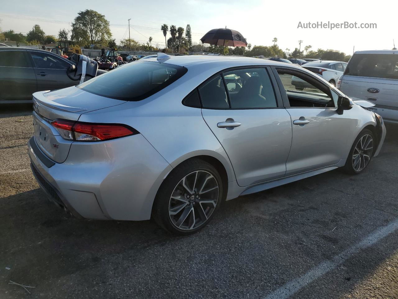 2020 Toyota Corolla Se Silver vin: JTDS4RCE7LJ021791