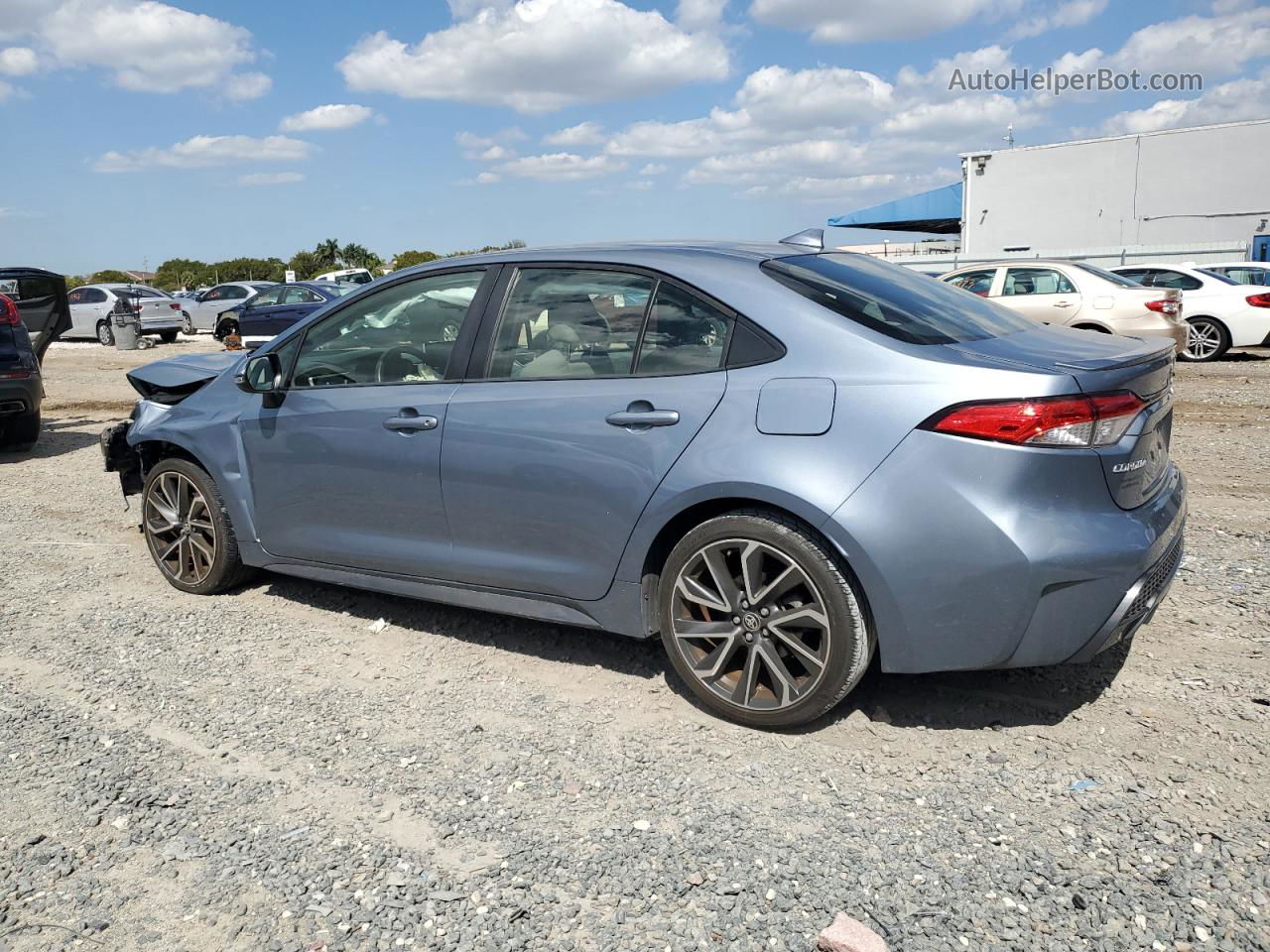 2020 Toyota Corolla Se Синий vin: JTDS4RCE7LJ037781