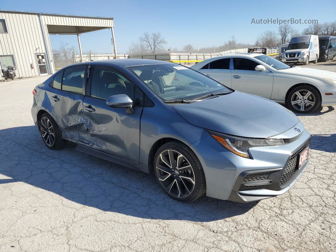 2020 Toyota Corolla Se Blue vin: JTDS4RCE8LJ007639