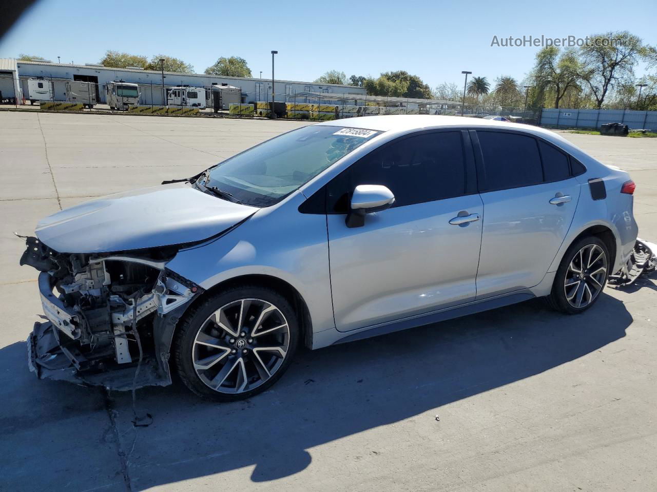 2020 Toyota Corolla Se Серебряный vin: JTDS4RCE8LJ020777