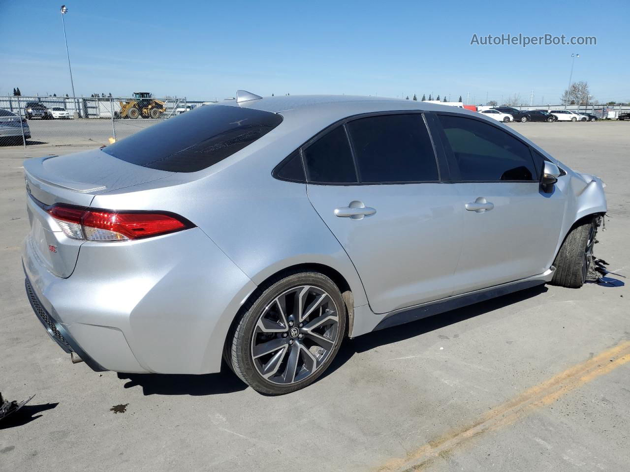 2020 Toyota Corolla Se Silver vin: JTDS4RCE8LJ020777