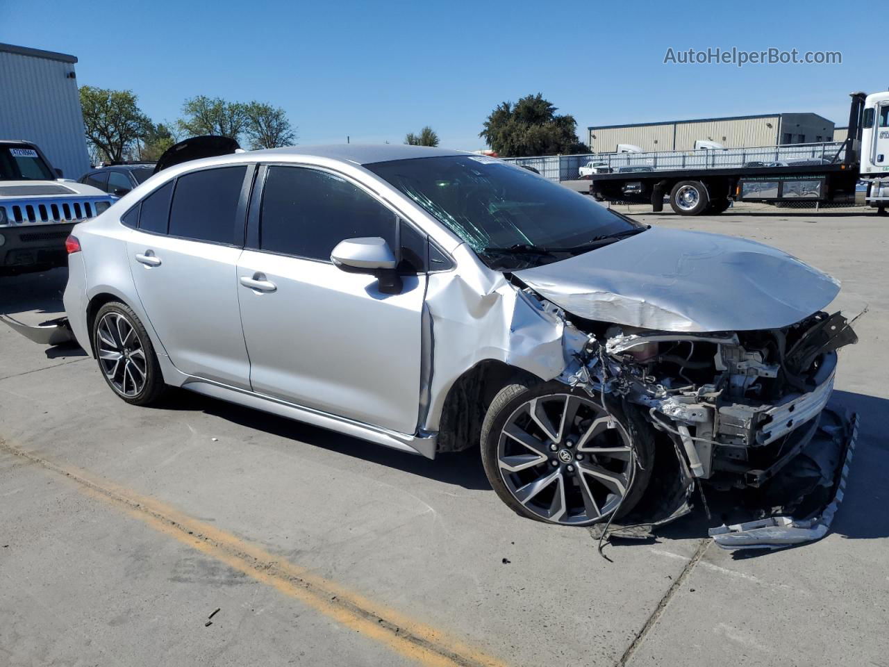 2020 Toyota Corolla Se Серебряный vin: JTDS4RCE8LJ020777