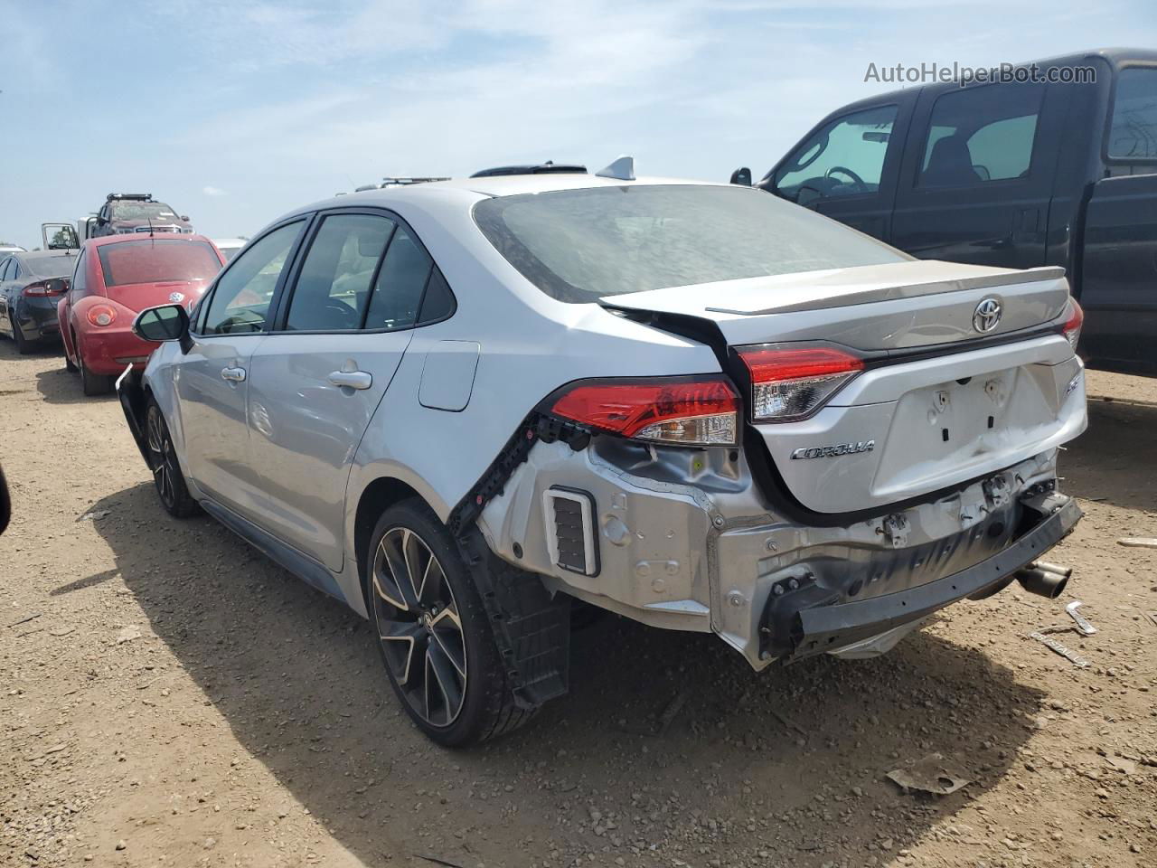 2020 Toyota Corolla Se Silver vin: JTDS4RCE8LJ023680