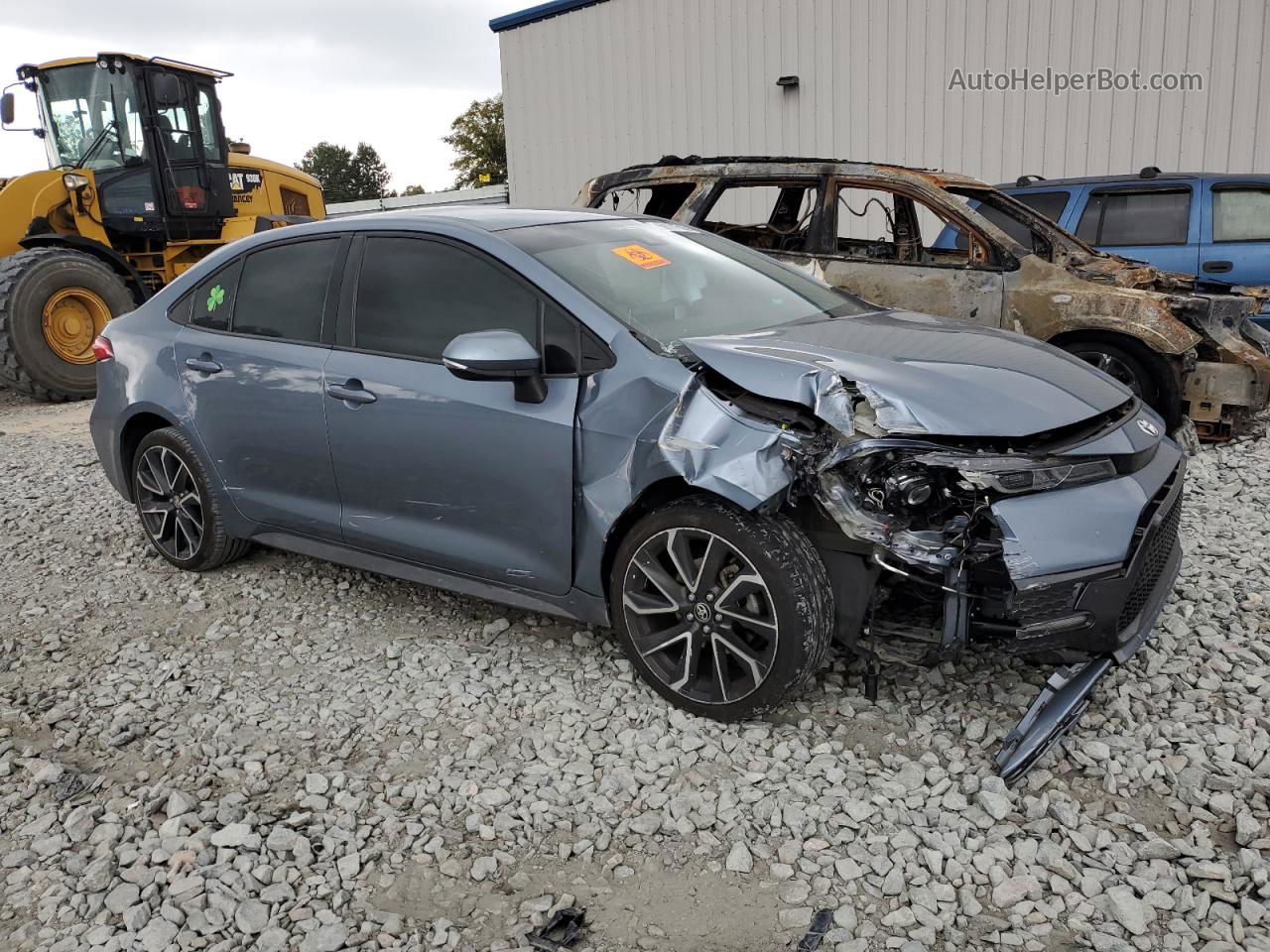 2020 Toyota Corolla Se Gray vin: JTDS4RCE8LJ032119