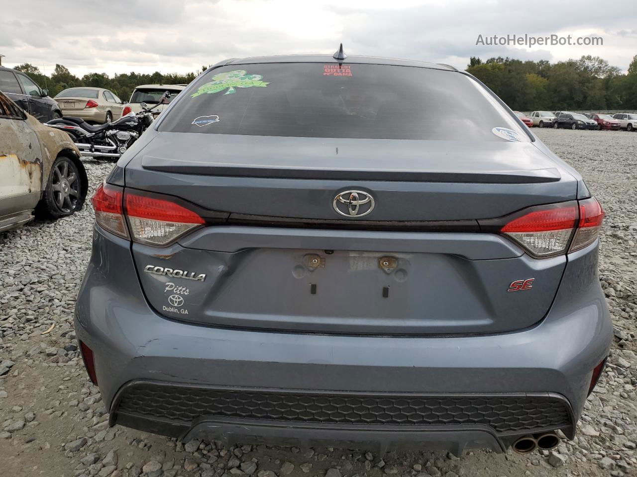 2020 Toyota Corolla Se Gray vin: JTDS4RCE8LJ032119