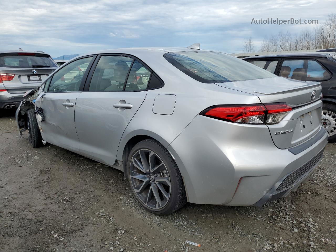 2020 Toyota Corolla Se Silver vin: JTDS4RCE8LJ037742