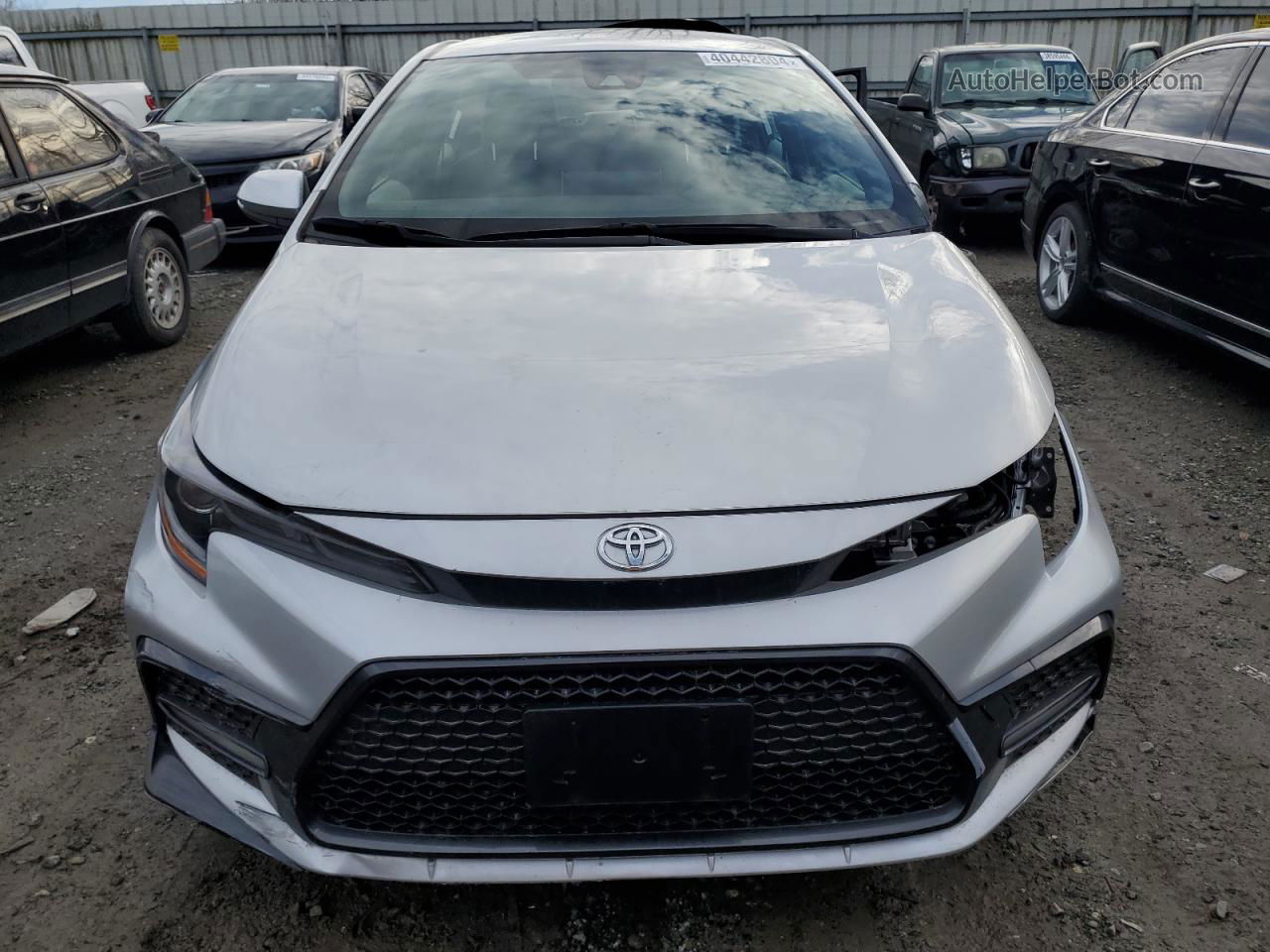 2020 Toyota Corolla Se Silver vin: JTDS4RCE8LJ037742