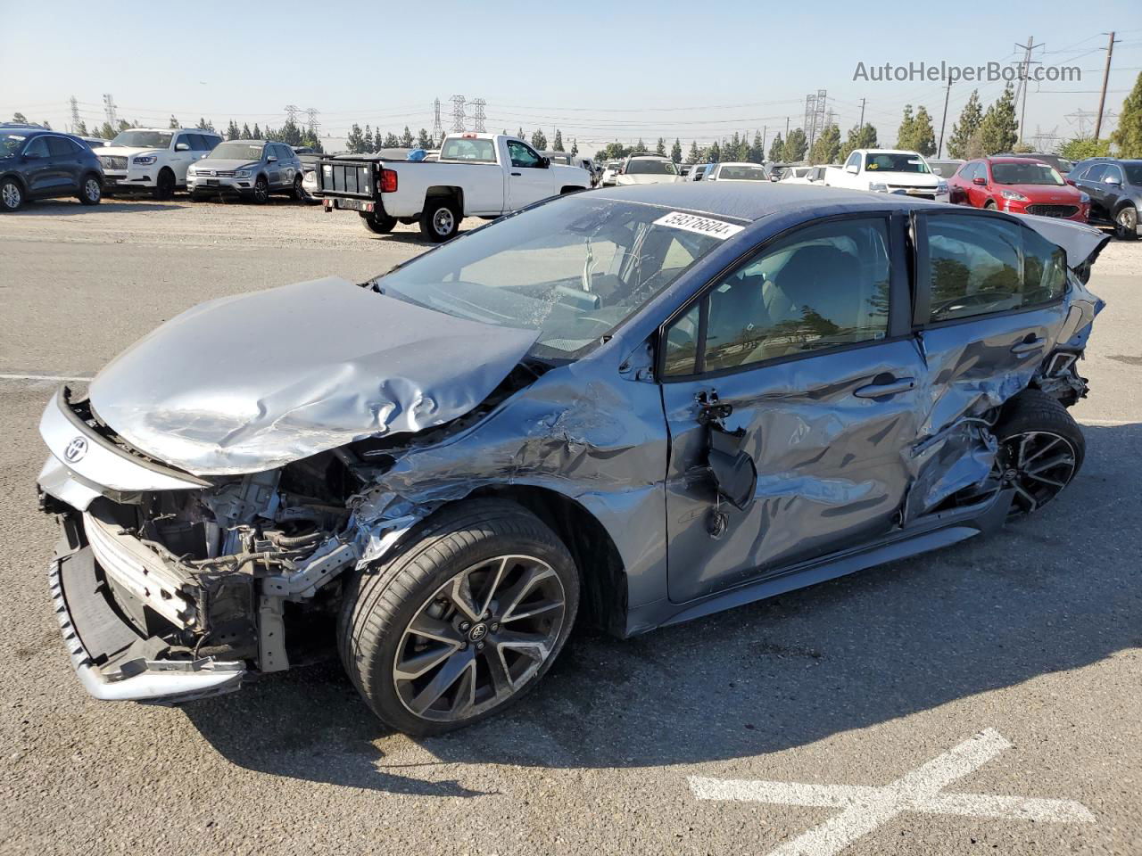 2020 Toyota Corolla Se Blue vin: JTDS4RCE9LJ019220