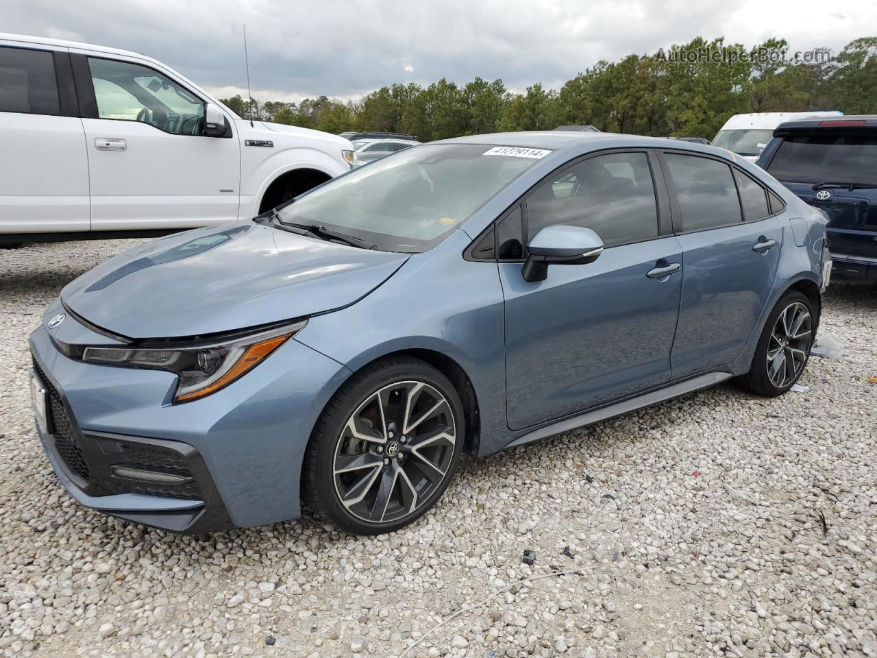 2020 Toyota Corolla Se Blue vin: JTDS4RCE9LJ050015