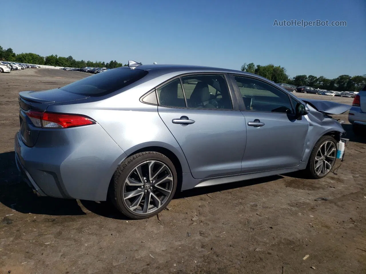 2020 Toyota Corolla Se Синий vin: JTDS4RCEXLJ008517