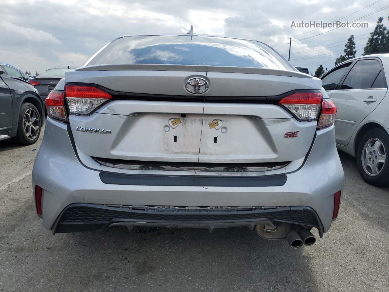 2020 Toyota Corolla Se Серебряный vin: JTDS4RCEXLJ022126