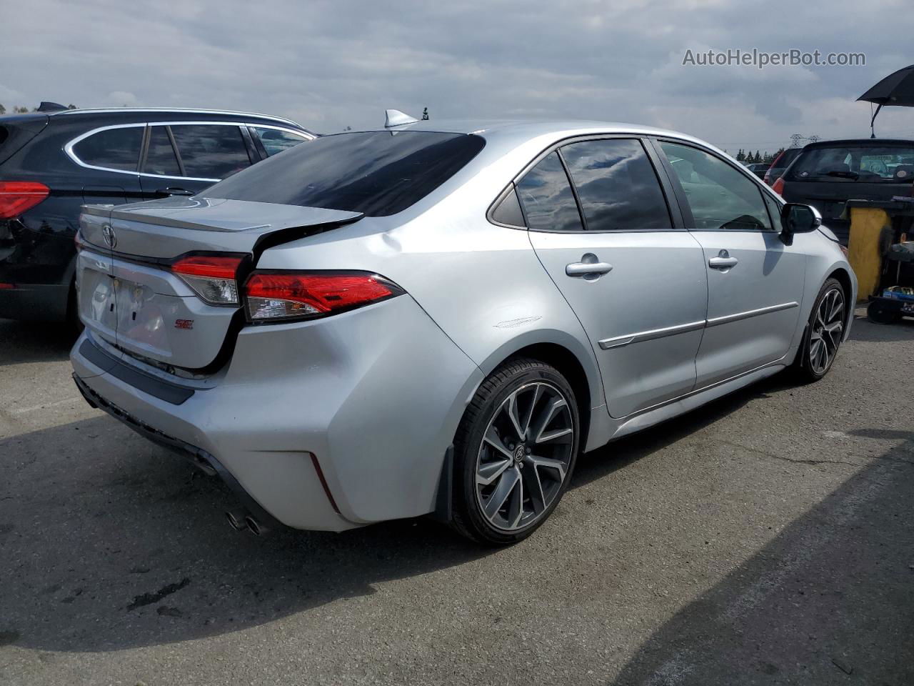 2020 Toyota Corolla Se Серебряный vin: JTDS4RCEXLJ022126