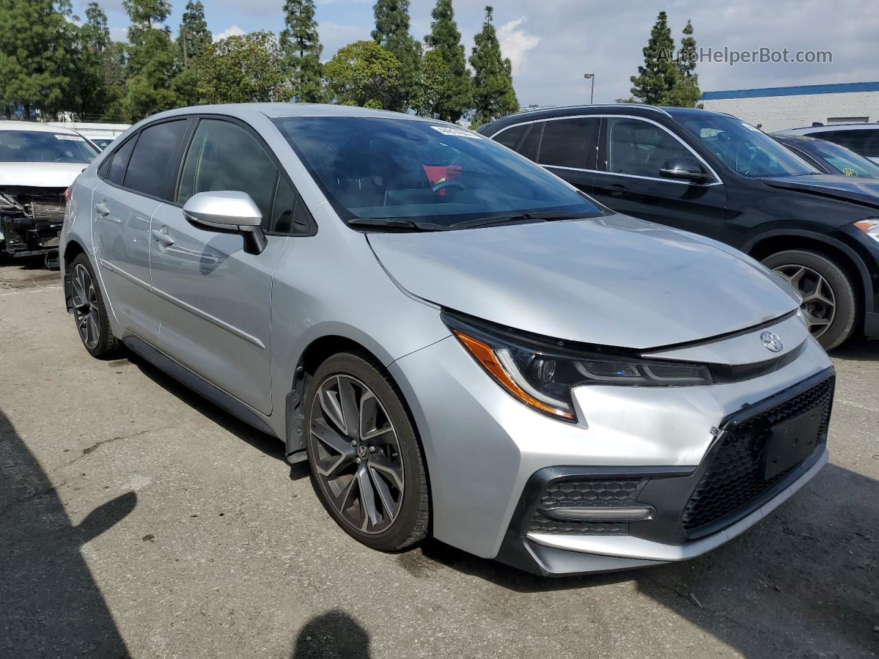 2020 Toyota Corolla Se Серебряный vin: JTDS4RCEXLJ022126