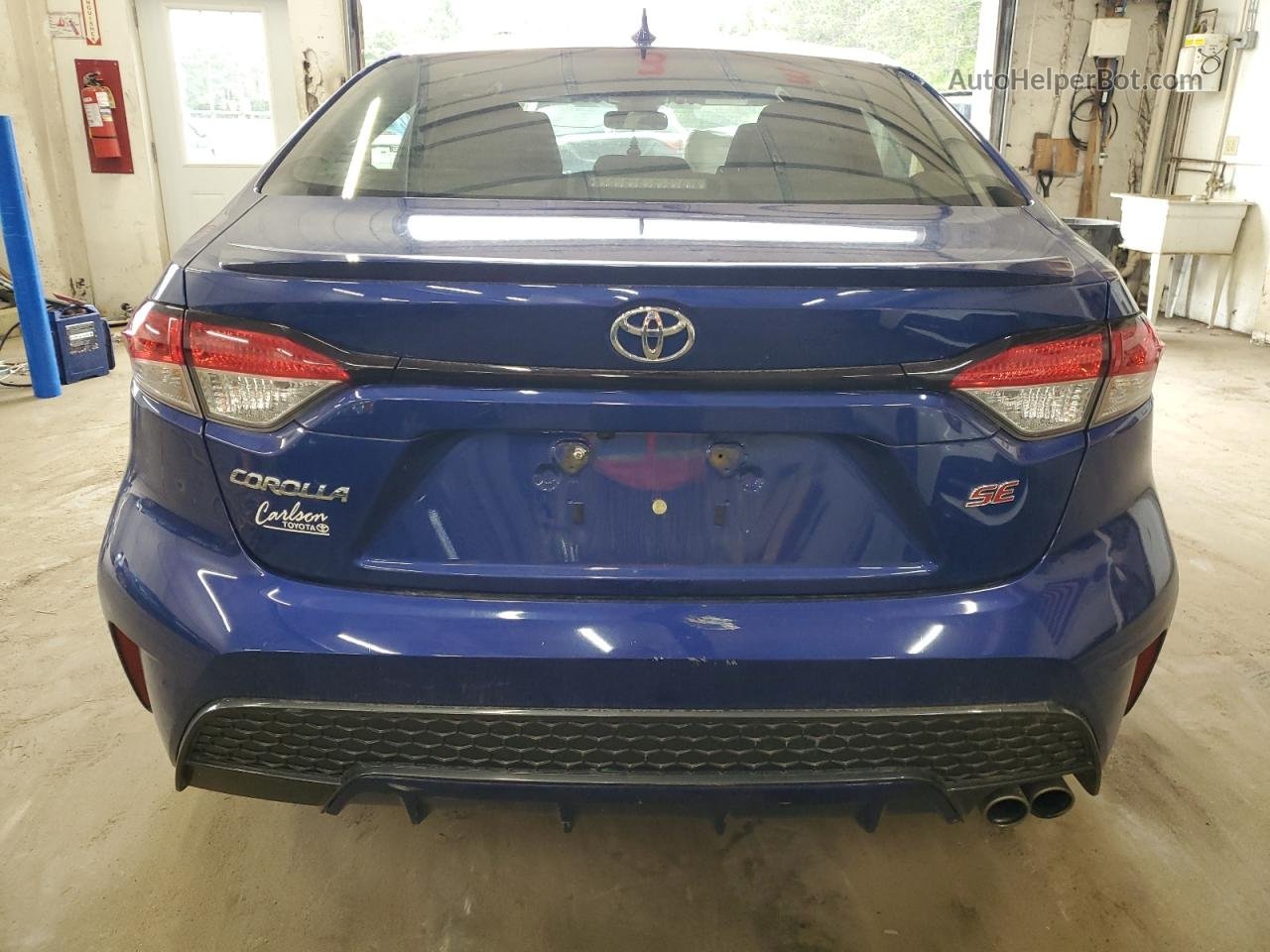2020 Toyota Corolla Se Blue vin: JTDS4RCEXLJ028718