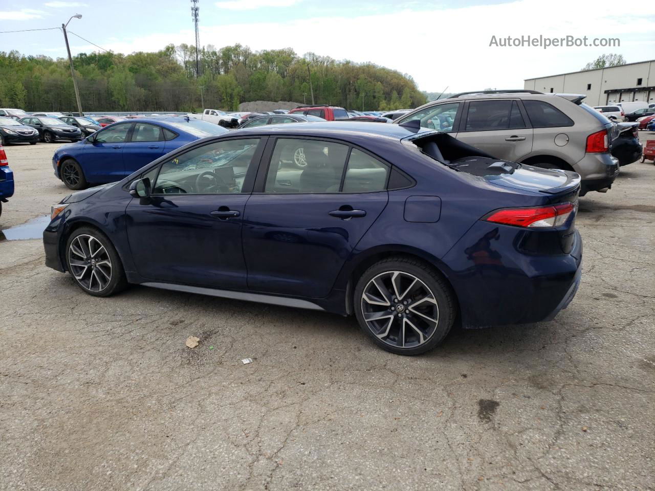 2020 Toyota Corolla Se Blue vin: JTDS4RCEXLJ038021