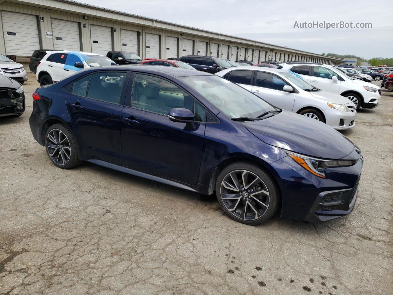 2020 Toyota Corolla Se Blue vin: JTDS4RCEXLJ038021