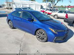 2020 Toyota Corolla Se Blue vin: JTDS4RCEXLJ050105