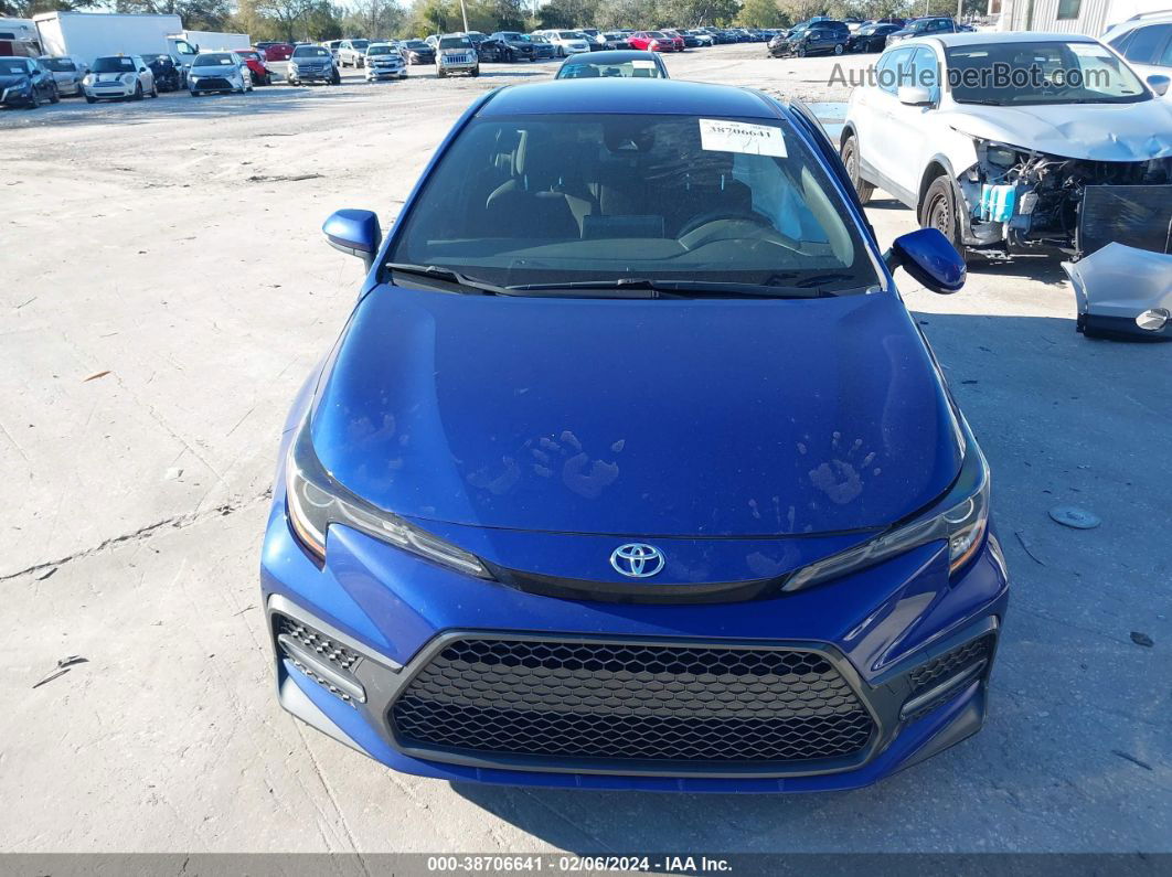 2020 Toyota Corolla Se Blue vin: JTDS4RCEXLJ050105