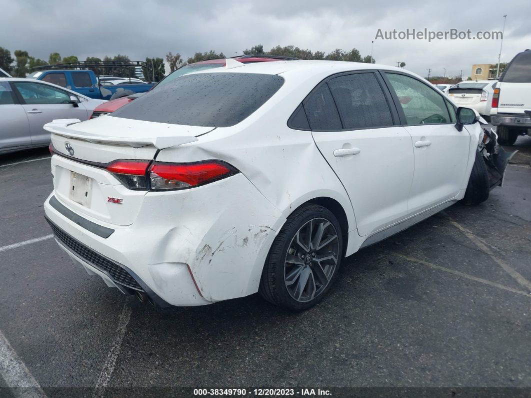 2021 Toyota Corolla Xse White vin: JTDT4MCE0MJ068623