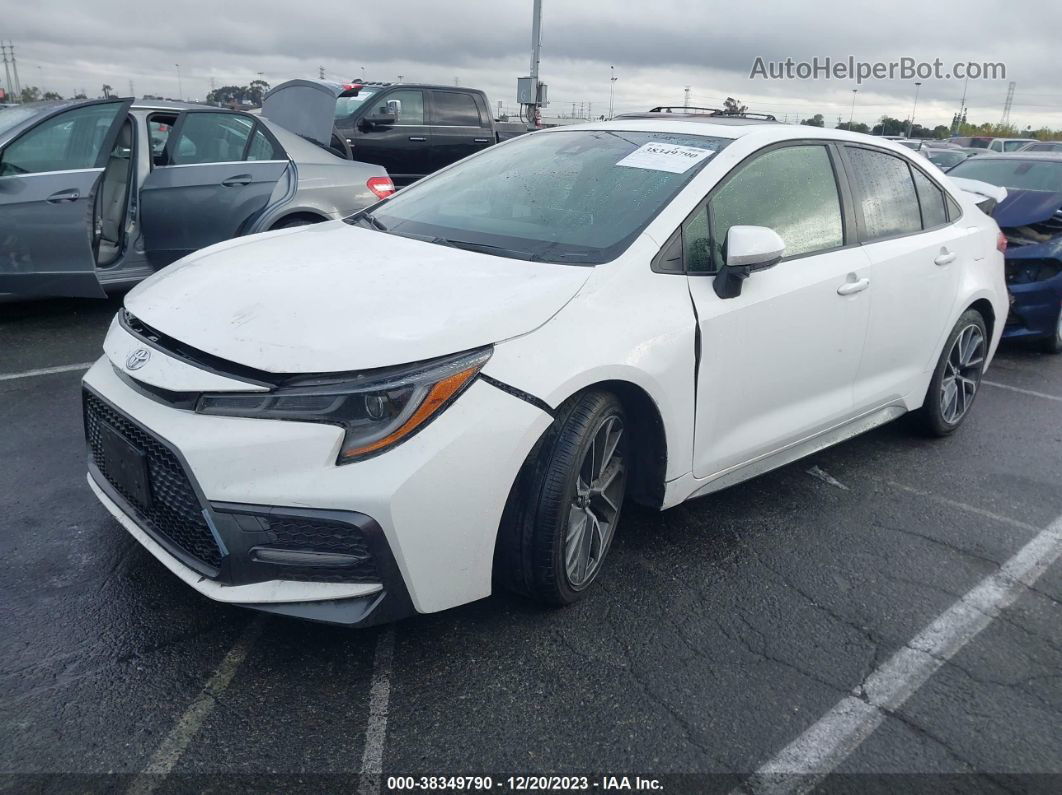 2021 Toyota Corolla Xse White vin: JTDT4MCE0MJ068623