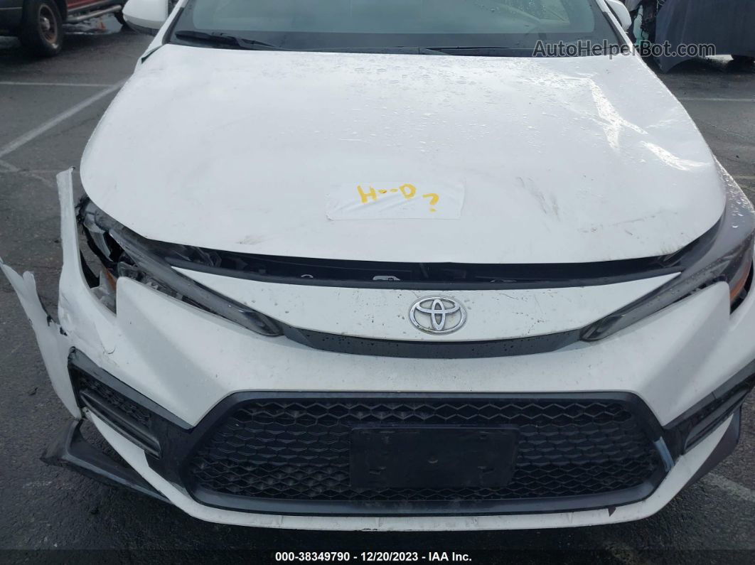 2021 Toyota Corolla Xse White vin: JTDT4MCE0MJ068623