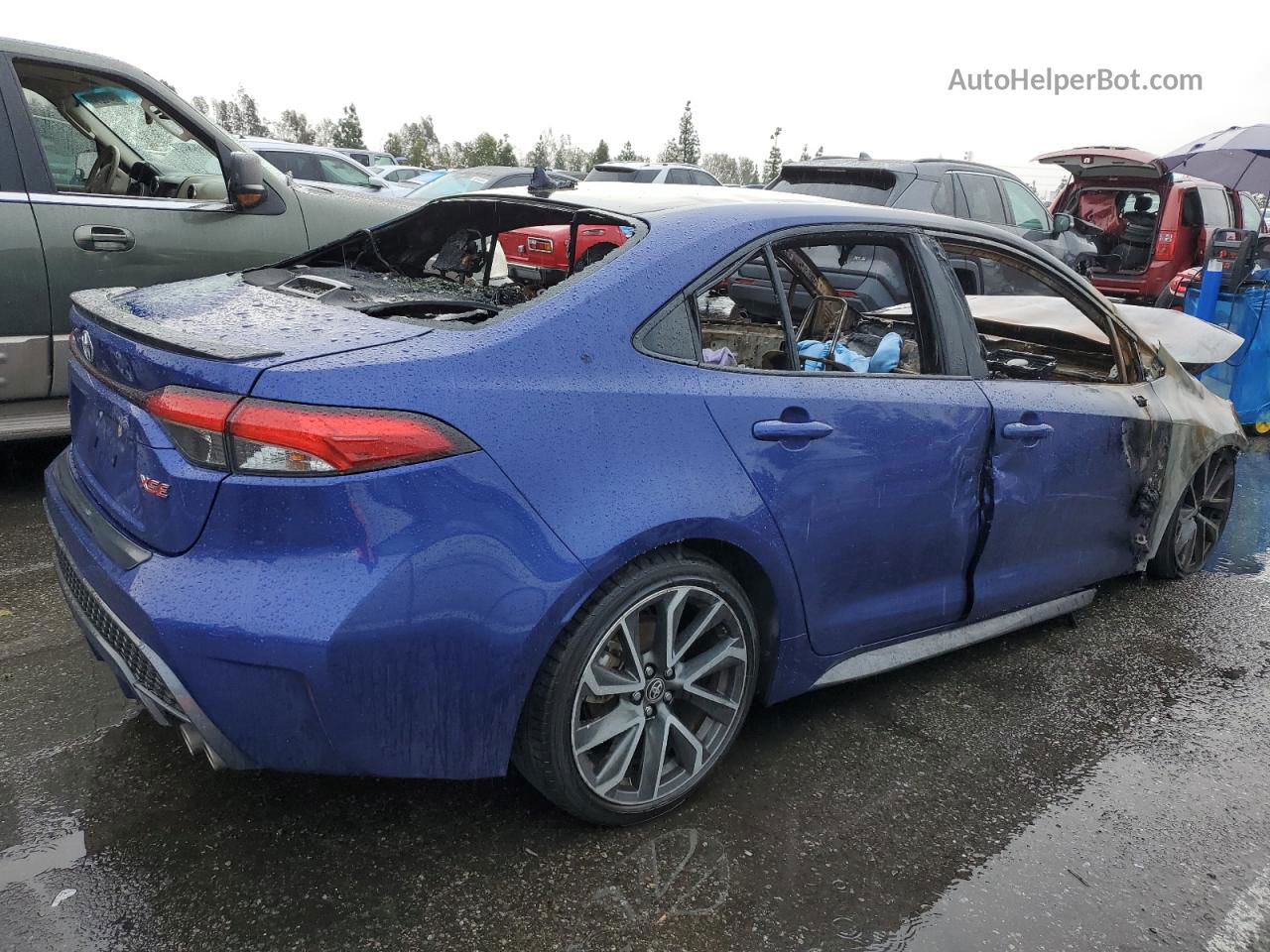 2021 Toyota Corolla Xse Blue vin: JTDT4MCE7MJ062379