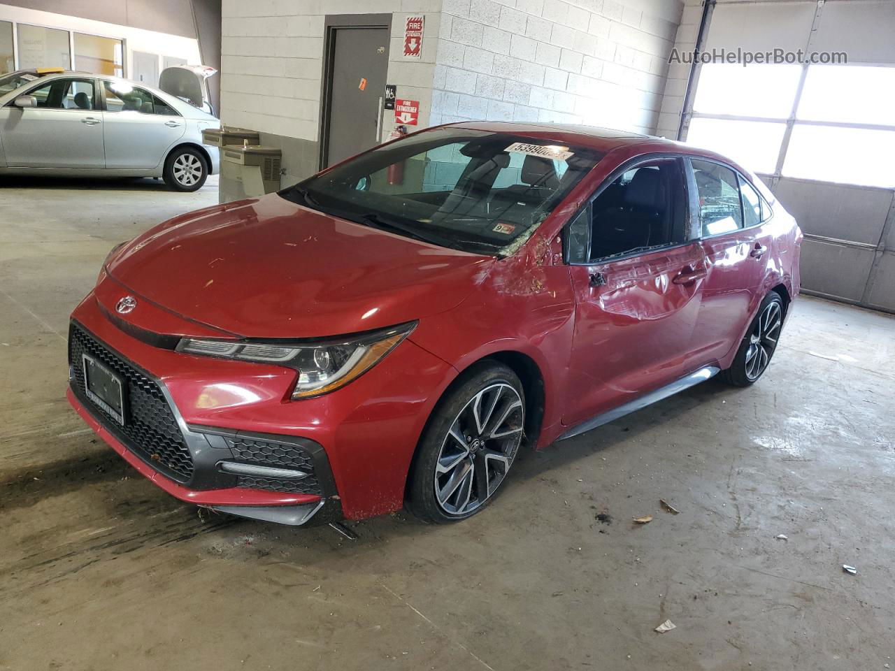 2020 Toyota Corolla Xse Red vin: JTDT4RCE4LJ003950