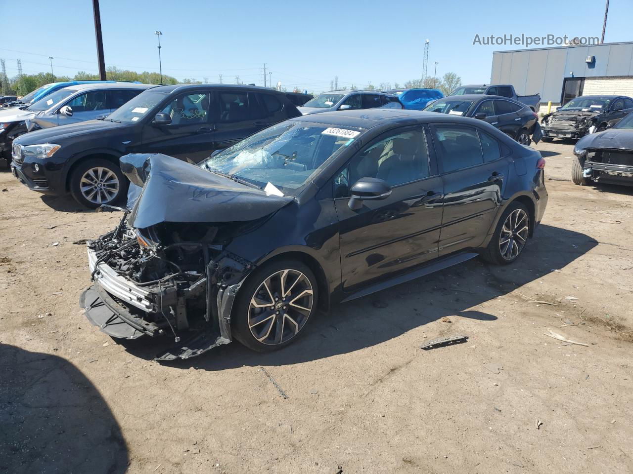 2020 Toyota Corolla Xse Black vin: JTDT4RCE7LJ004543