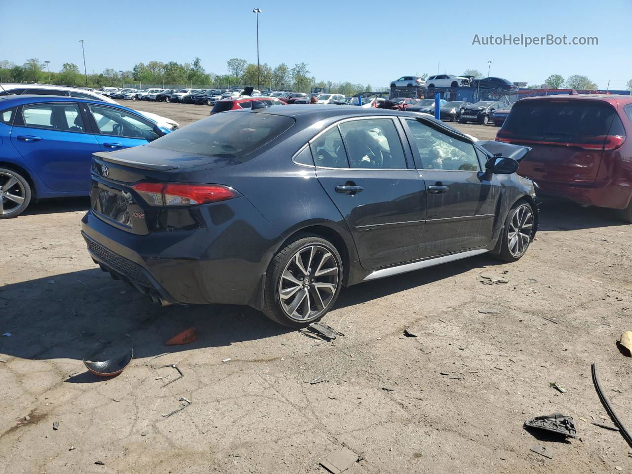 2020 Toyota Corolla Xse Black vin: JTDT4RCE7LJ004543