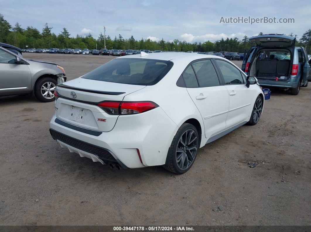 2020 Toyota Corolla Xse White vin: JTDT4RCE8LJ000176