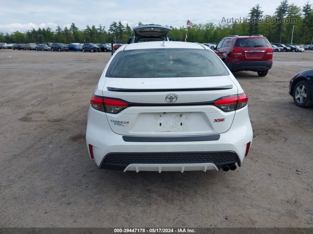 2020 Toyota Corolla Xse White vin: JTDT4RCE8LJ000176