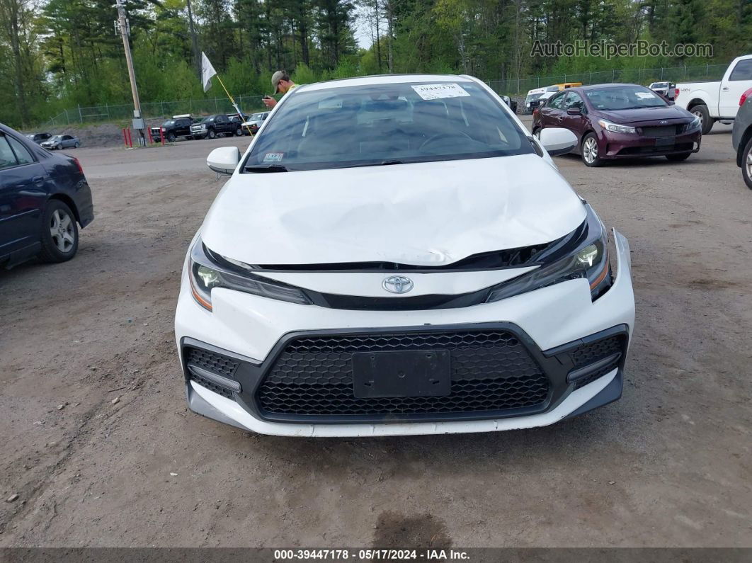 2020 Toyota Corolla Xse White vin: JTDT4RCE8LJ000176