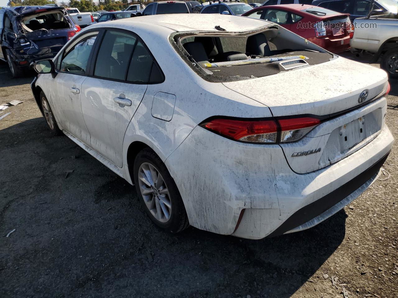 2021 Toyota Corolla Le White vin: JTDVPMAE0MJ128743