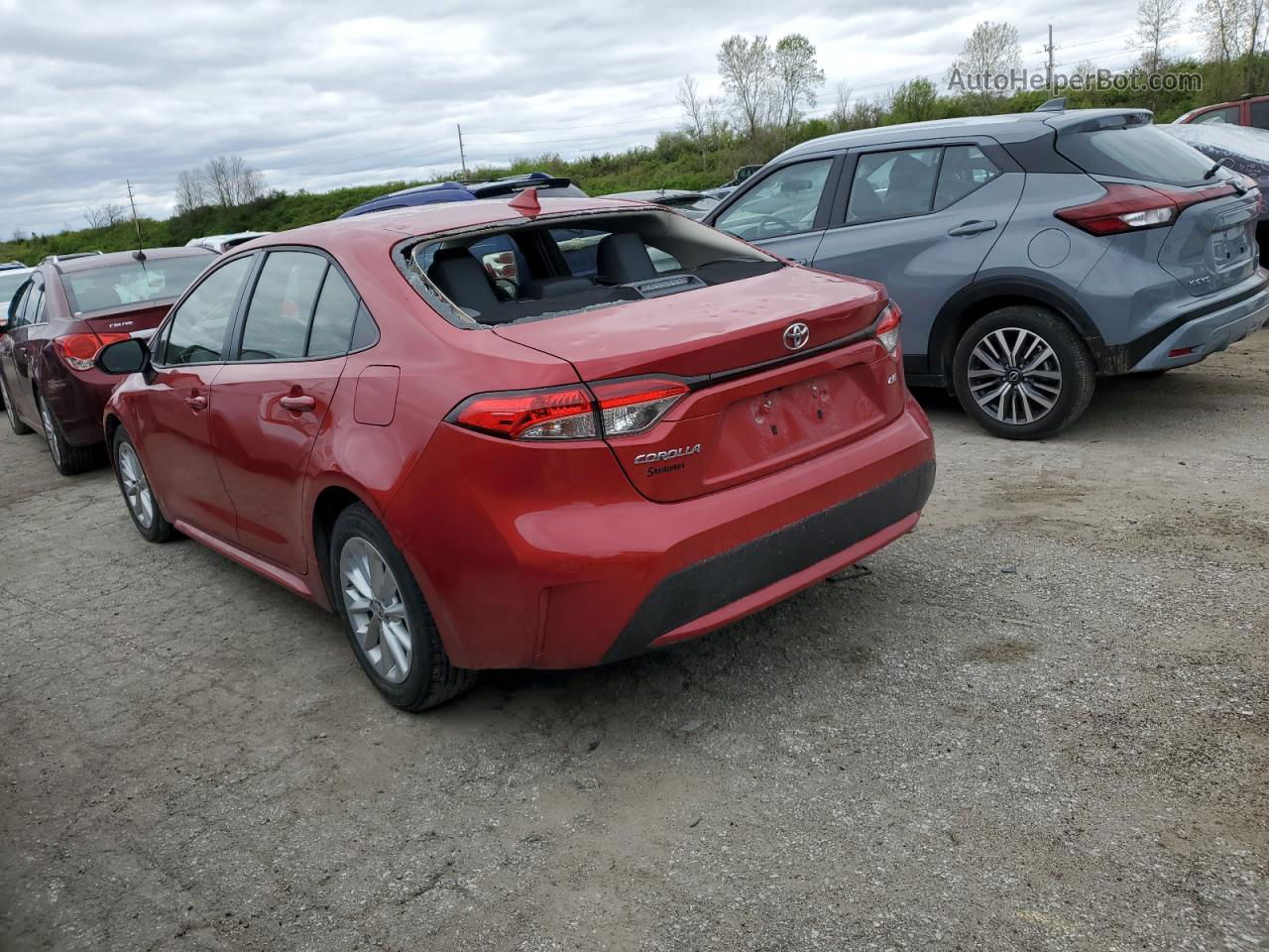 2021 Toyota Corolla Le Red vin: JTDVPMAE1MJ133272