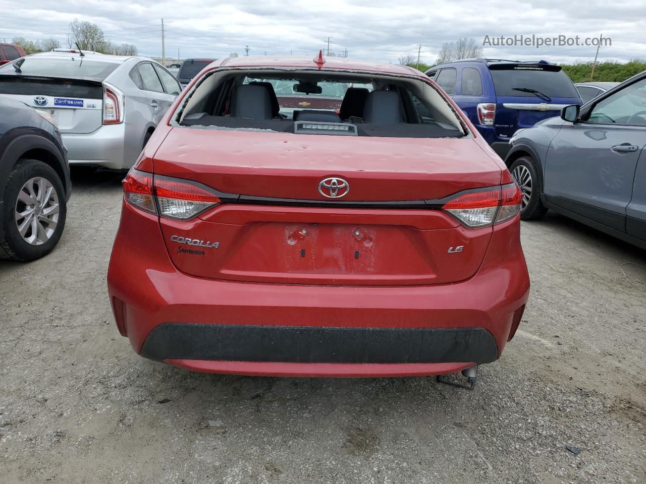 2021 Toyota Corolla Le Red vin: JTDVPMAE1MJ133272