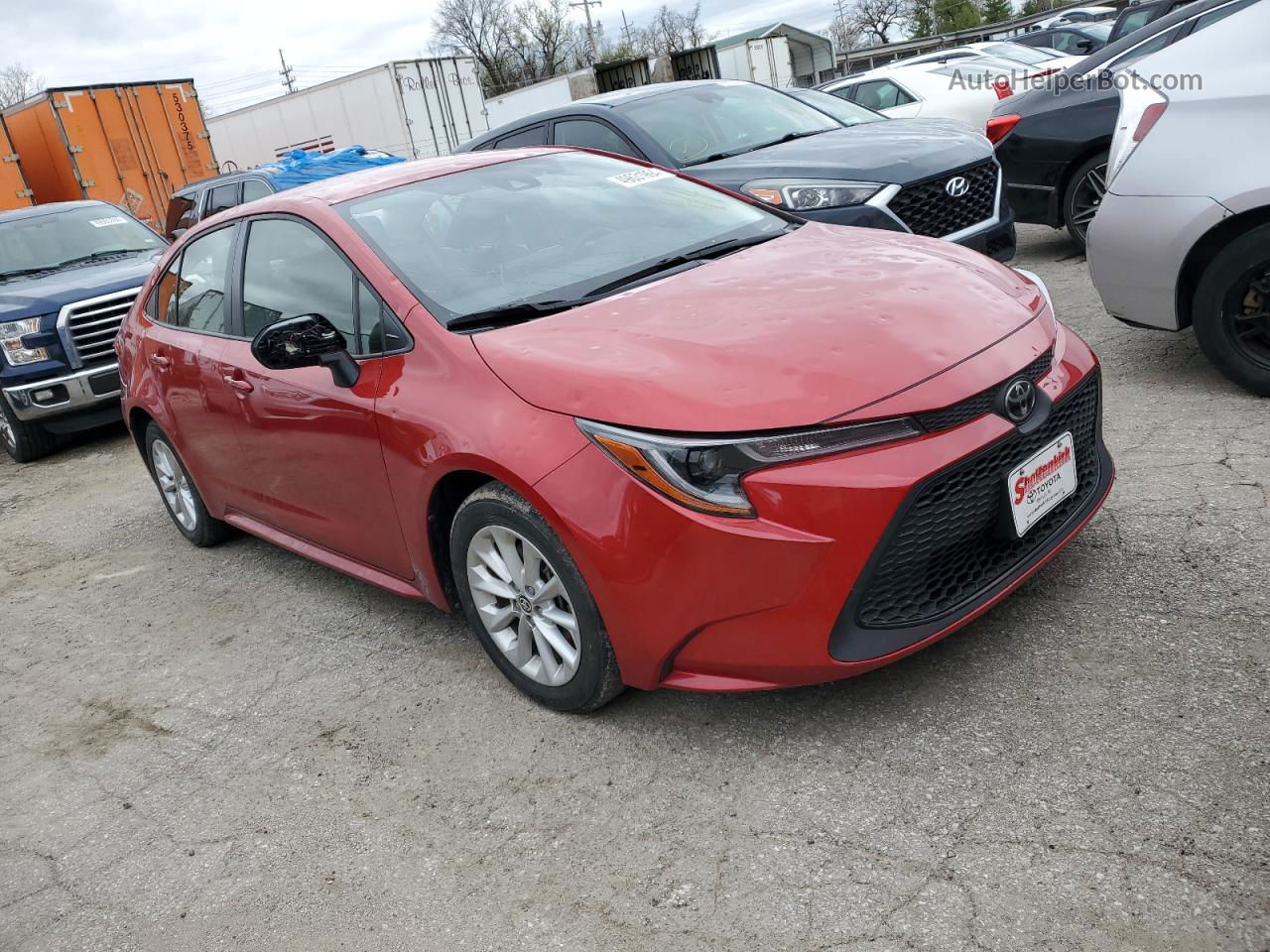 2021 Toyota Corolla Le Красный vin: JTDVPMAE1MJ133272